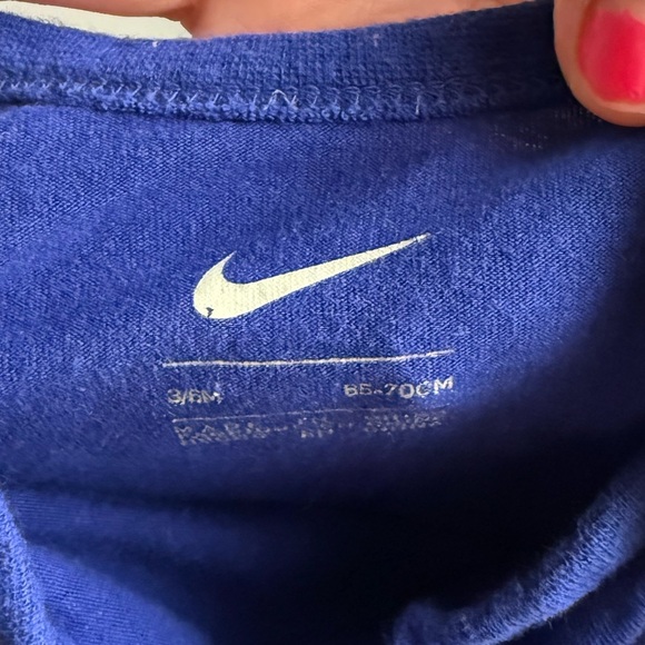 Nike Baby “Just Do It “ Navy Blue Onesie Bodysuit size 3/6M - Picture 2 of 4